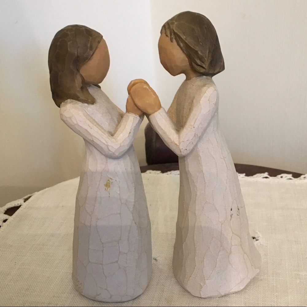 WILLOW TREE Sisters By Heart 2 Figures Susan Lordi